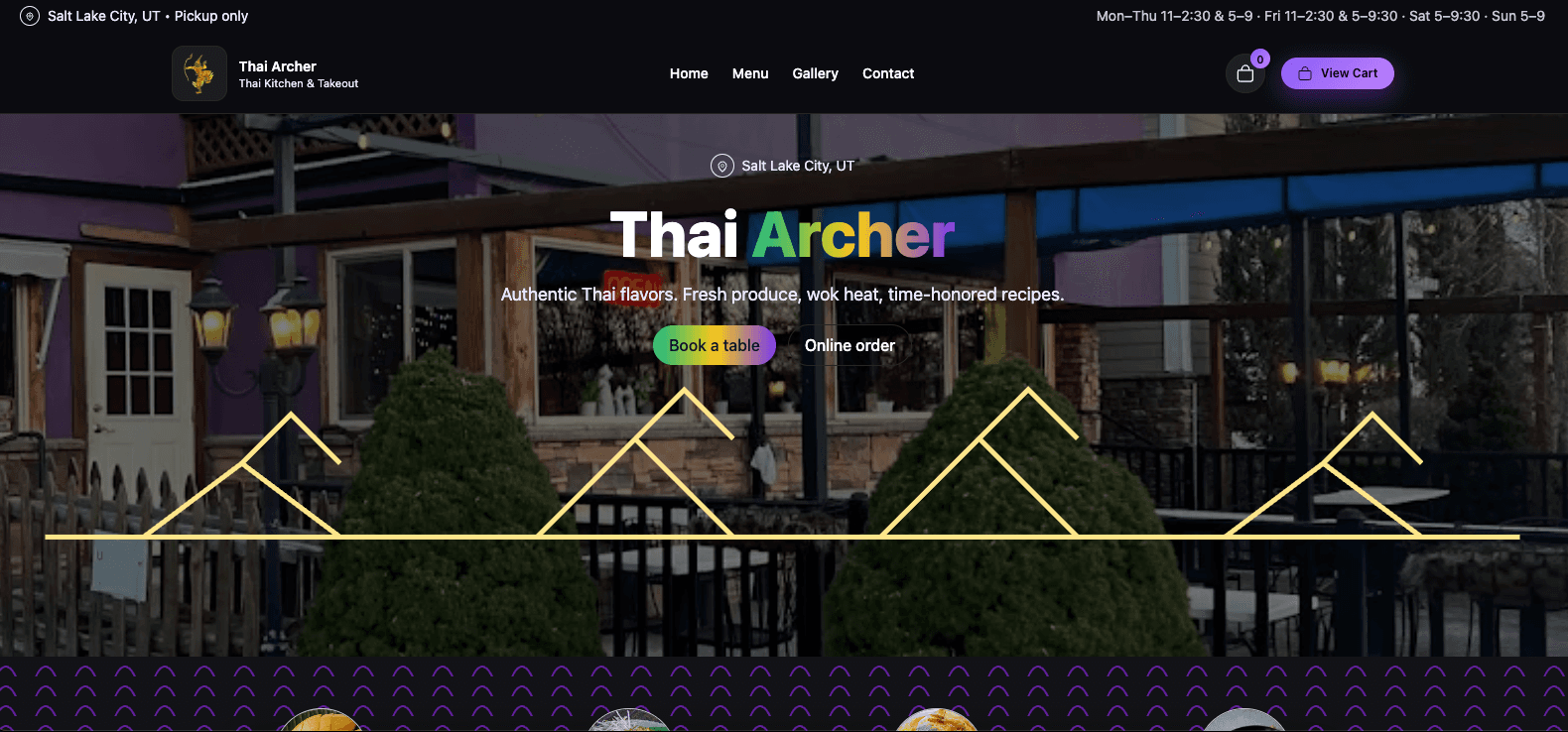 Restaurant food editorial photography